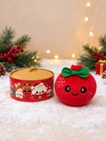 Poupée en peluche en forme de boulette de Noël, jouet souple à presser, jouet anti-stress de dessin animé, jouet de décompression, coffret cadeau