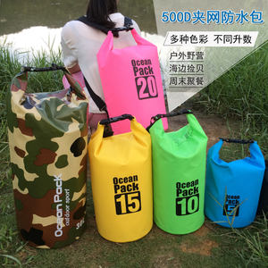 Factory Direct Outdoor PVC Waterproof Bucket <b>Bags</b> with Zipper Closure Beach <b>Swimming</b> Backpack and Pouches - Product Image 3