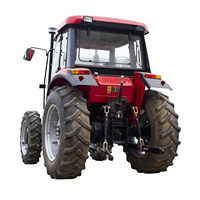 Maquinaria Agrícola Resistente, Tractor Turboalimentado de 80HP con Tracción en las 4 Ruedas, con Caja de Cambios y Rodamientos para Operaciones Agrícolas Globales