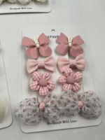 Lot de 8 pinces à cheveux faites à la main pour bébé fille, nœuds en cuir PU, épingles à cheveux papillon et fleur, coffret cadeau pour bébé fille, accessoires pour bébé, ensemble cadeau
