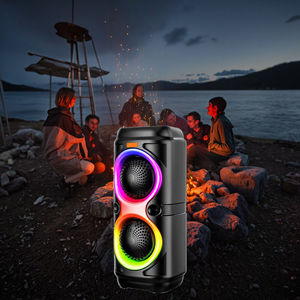 Мини 4-дюймовый двойной беспроводной портативный динамик с поддержкой карты памяти - Product Image 4