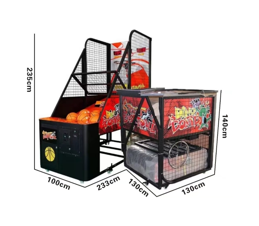 High Quality Coin Operated Fold Basketball Machine Fun and Entertaining Arcade Game for Shopping Malls and Game Centers