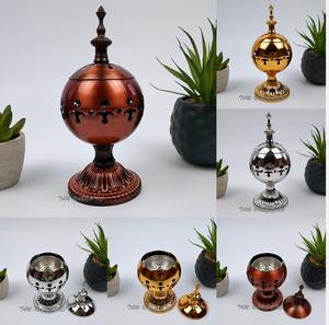 Quemador de Incienso de Latón de Estilo Vintage con Mango Decorativo para una Decoración Elegante del Hogar y Rituales de Fragancia Árabe - Product Image 2