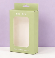 Caja de Cartón con Asa para Colgar y Ventana de PET, Logotipo Personalizado en Color, para Empaquetado Minorista al por Mayor