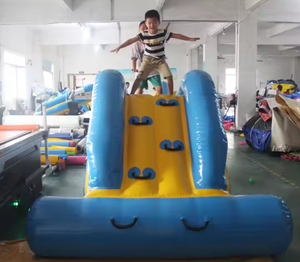 Venta de verano caliente tobogán de agua inflable PVC flotante parque acuático juegos para niños toboganes de escalada acuática y <span class=keywords><strong>torre</strong></span> - Product Image 5