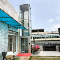Ascenseur de passagers pour villa duplex avec grenier, ascenseur panoramique moderne sur mesure pour maison, installation intérieure en usine