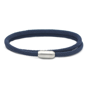 Bracelet en paracorde nautique multicolores à double couche avec fermoir magnétique et logo laser personnalisable - Product Image 2