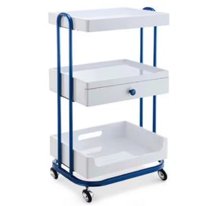 <b>salon</b> shop Hot Selling Stainless Steel Foldable Heavy-Duty 4-Wheel Multifunctional Hair <b>Salon</b> <b>Trolley</b> for Beauty Shops - Product Image 6