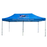 Impression de logo personnalisé tente de gazebo 10x20 auvent pop-up couverture commerciale de paroi latérale en tissu Oxford aluminium pour usage intérieur