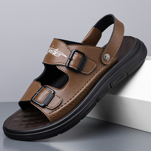 รองเท้าแตะผู้ชายโบเก้นสีน้ำตาล ระบายอากาศได้ดี กันลื่น เหมาะสำหรับเดินทางและชายหาด - Product Image 1