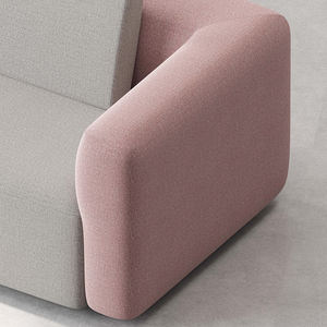 高級生地室内装飾品オリジナルフォームフリー形状組み合わせ断面商業用モジュラー座席Funitureパブリックエリアソファ - Product Image 3