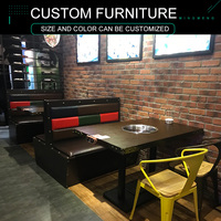 Neue Produkte Horeca Möbels tände für Restaurant Moderne chinesische Restaurant möbel Half Circular Restaurant Booth