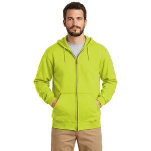 Precios económicos, sudaderas con capucha personalizadas para hombre, tallas grandes, con cremallera, logotipo personalizado, felpa francesa gruesa, sudaderas extragrandes para hombre - Product Image 1