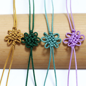 Chinese Knot <b>Bookmarks</b> Nylon Thread Mixed Colors Double Heart Pendant Decorative Accessories For Gift Or Decoration - Product Image 1