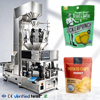 Machine d'emballage automatique rotative pour chips, granulés, noix, noix de cajou et sachets à fermeture éclair