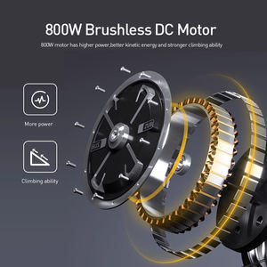 <span class=keywords><strong>Bicicleta</strong></span> Eléctrica Barata de 2 Ruedas, Nueva, de 800w y 60v con Pedales - Product Image 4