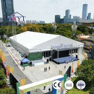 เต็นท์จัดงานแสดงสินค้าขนาดใหญ่ วัสดุอลูมิเนียมอัลลอยด์แบบกำหนดเองได้ ลดราคาพิเศษ สำหรับ 100 ถึง 500 <span class=keywords><strong>คน</strong></span> - Product Image 2