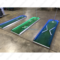 Kit de simulation de golf extérieur à LED Mini Pgm Tapis de gazon Mobil Golf Simulator pour les sports d'intérieur et les parcs d'attractions