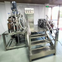 Crème dépilatoire pour le visage, homogénéisateur haute vitesse pour la production automatique de cosmétiques, ligne de production automatique, mélangeurs sous vide homogénéisants