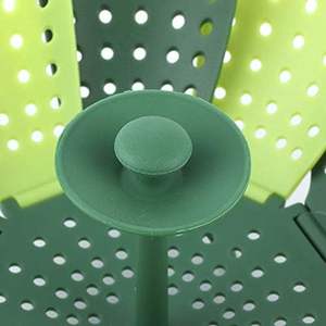 Panier vapeur pliable multifonctionnel en silicone pour légumes, personnalisable avec logo, pour cuisine domestique, en plastique portable - Product Image 2