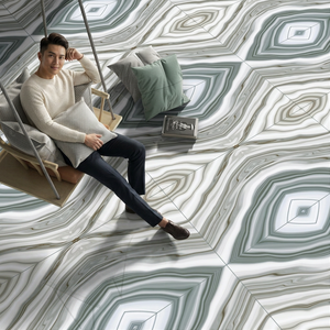 Carrara Marble Look Full Body Porcelain Tiles 600x1200mm Book Matched Polished For Project Supply - Product Image 5