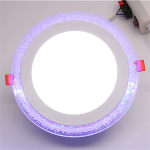 6w+3W 12w+6W 18w+24W Two Color Blue White Round Led Panel Double Color LED Panel <strong>Light</strong> Blue Yellow <strong>Green</strong> Red White Warm White - Product Image 3