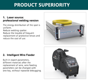 Mức giá tuyệt vời 1500W 2000W 3000W sợi Laser sạch và hàn cắt cầm tay máy hàn laser để bán với hiệu suất cao - Product Image 4