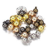 Fermoirs et crochets magnétiques en cuivre plaqué or 14 carats pour la fabrication de bijoux DIY, connecteurs de finition pour bracelets et colliers, bijoux pour couples