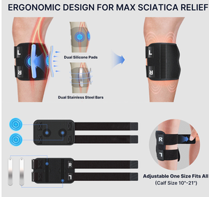 Sản phẩm mới hỗ trợ đầu gối cú đúp đầu gối miếng đệm bê sciatica giảm đau thiết bị cú đúp sciatic dễ dàng dây thần kinh cú đúp cho nam giới phụ nữ - Product Image 2