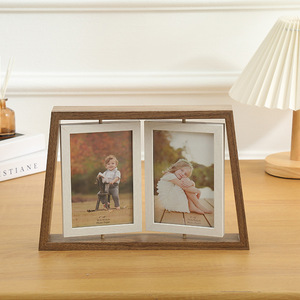 Khung ảnh bằng gỗ hai xoay hai mặt kính khung ảnh - Product Image 2