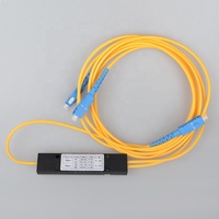 ABSMOD1X2 optik FBT Splitter 1:2 düzensiz 1x2 dengesiz çoğaltıcı 50/60/40/70/30/20/80/90/10 FTTH kutusu tipi SC UPC UPC ABS Fiber