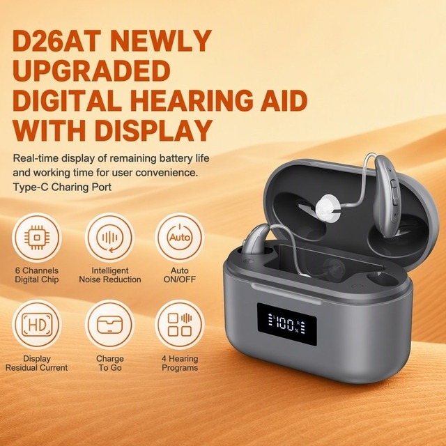 JINGHAO Trending Hot Products Invisible BTE Rechargeable Digital China Hearing Aid
