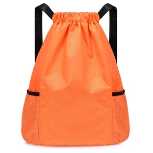 Lightweight Outdoor <strong>Drawstring</strong> <strong>Backpack</strong> for Fitness <strong>Sports</strong> Casual Basketball Football Bag with Large Capacity Polyester Lining - Product Image 1