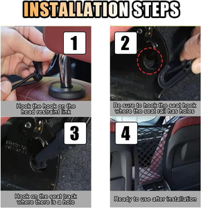Sac de rangement universel pour voiture à 3 couches en maille, poche extensible pour dossier de siège auto, SUV - Product Image 3
