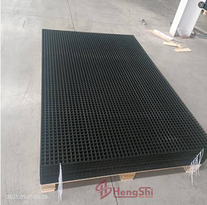 פנלים רשת תיל pvc שחור מצופה - Product Image 3