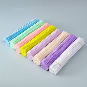 New Color Thick Twist Bar Pipe Cleaners para Artesanato Manual Chenille Hastes Artesanato Engrossar Pipe Cleaners DIY Fuzzy Wire Pipe Cleaner - Product Image 2