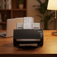 Scanner recto-verso A4 FI-7160 60ppm 120ipm CCD 600dpi USB 3.0 Noir pour documents de bureau