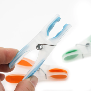Pinces à <span class=keywords><strong>linge</strong></span> en plastique colorées à prise souple, durables, pour suspendre vêtements, sacs, chaussures et chaussettes – Nouveauté Printemps, Vente Flash - Product Image 5