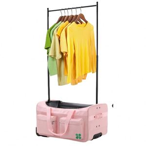 BSCI China Duffle Bag for Girls with Garment Rack/Dance <b>Roller</b> Bag, <b>Large</b> Black Trolley Dance Bags at Wholesale Prices - Product Image 5
