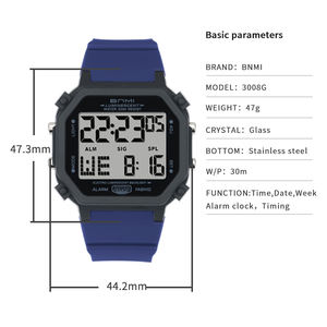 <span class=keywords><strong>Reloj</strong></span> Deportivo BNMI Nuevo Modelo 30M Resistente al Agua, Compra al por Mayor, <span class=keywords><strong>Reloj</strong></span> para Hombre, <span class=keywords><strong>Reloj</strong></span> de Pulsera para Hombre - Product Image 4