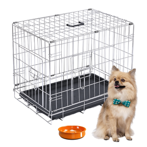 Ingrosso cane in metallo gabbia canile da viaggio, portatile pieghevole all'aperto gabbia per animali domestici, a prova di ruggine in acciaio inox pieghevole gabbia per cani - Product Image 1