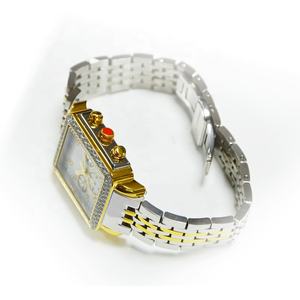 Meilleures ventes, <span class=keywords><strong>bracelet</strong></span> en acier inoxydable plaqué or jaune avec pierres CZ, index de diamant, montres de mode pour femmes, marque privée - Product Image 3
