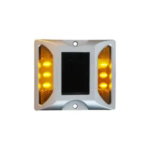 High Brightness IP68 Aluminum Square Cat's Eyes LED Solar Road Marker Studs High Quality Traffic Warning Product