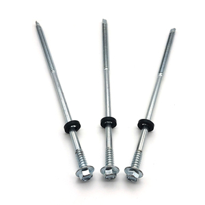 <span class=keywords><strong>Tornillos</strong></span> para techos de Metal 1022 de acero al carbono de fábrica de China, <span class=keywords><strong>tornillos</strong></span> autoperforantes de cabeza hexagonal de Zinc blanco, arandela Epdm para paneles sándwich - Product Image 1