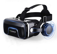 Lunettes de réalité virtuelle 3D SHINECON pour jeux VR, lunettes intelligentes immersives pour téléphone portable avec microphone, contrôle tactile, IPX-4