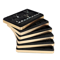 JINSKY-Présentoir de bijoux noir personnalisé, plateau de rangement haut de gamme pour les fabricants d'exposition de bracelets