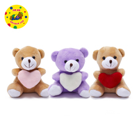 Jouets en peluche en forme de cœur d'amour très vendus, petits ours en peluche pour enfants, jouets en peluche pour mariage, fête d'anniversaire