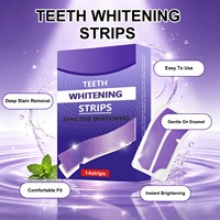 Bandes blanchissantes transfrontalières pour les dents – Soin buccal quotidien – Bandes éclaircissantes pour les dents – 14 bandes par boîte