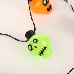 Collier LED Lumineux d'Halloween avec 9 Lumières, Tête de Mort Réutilisable Écologique pour Fêtes Costumées et Cérémonies de Remise des Diplômes - Product Image 5
