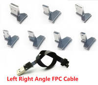 Harga Pabrik Dengan Kualitas Stabil Kabel Ribbon FPC Fleksibel Ultra Tipis Mini Micro USB Sudut Samping Fpv